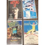 4 Vintage framed theatre posters to include Arturo ui, Flowers for algernon, Anything Goes and Blond