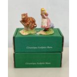 2 boxed Beswick Figures the Cheshire cat and Alice