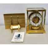 Jaeger leCoultre Atmos clock and Bracket in good order with booklet
