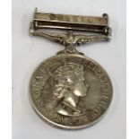 Elizabeth 11 General Service Medal with clasp MALAYA to 23350573 Pte. P. Himpson .R.A.O.C