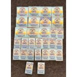 Large selection of John Players cigarette cards with packaging