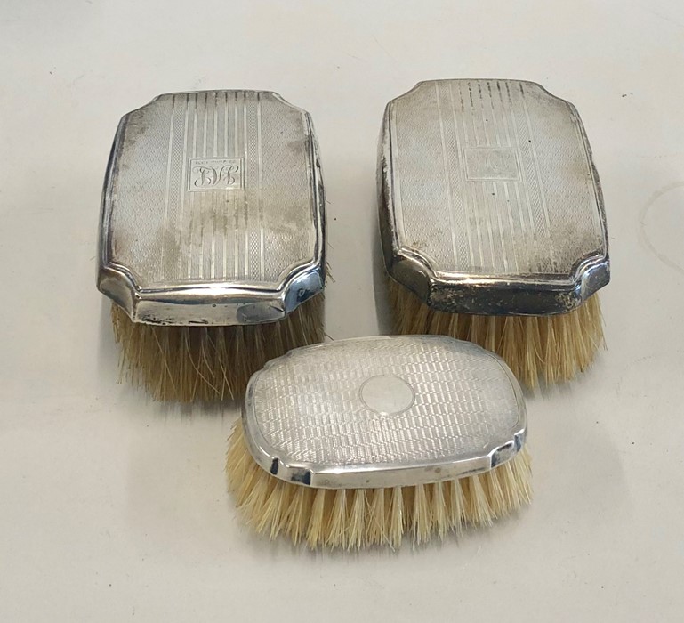 silver back clothes brushes