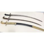 Collection of 3 islamic swords