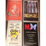 4 Vintage framed theatre posters to include 42nd Street, Dreamgirls, M.Butterfly and Charlies girls