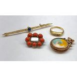 Fine selection of antique gold jewellery