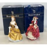 2 Royal Doulton figures Sandra , top of the hill