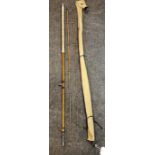 Vintage B James & Son Richard Walker MK IV Avon Split Cane Fishing Rod