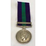 George 1V General service medal Palestine 1945-48 to Sgt.A.D.Ruston .R.A.M.C