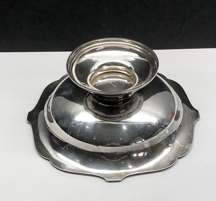 Large silver mappin and webb fruit bowl measures approx 24.cm dia height 9cm london silver hallmarks - Image 5 of 6