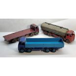 3 Dinky vehicles foden lorries in good played with condition