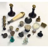 Collection of antique seals and seal parts