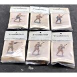 6 Vintage Tradition Model Soldiers for collectors still in original packaging sealed