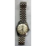 Vintage gents Omega automatic seamaster wristwatch watch is ticking but no warranty given preowned a