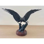 Very large roy whitmore eagle sculpture measures approx 60cm wide height 48cm