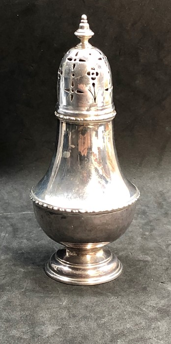 Silver sugar caster Birmingham silver hallmarks weight 142g