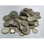 Collection of pre 1947 silver coins 500g