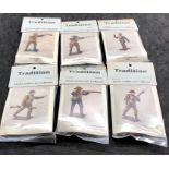 6 Vintage Tradition Model Soldiers for collectors still in original packaging sealed