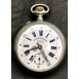 F.E.Roskopf patent 18632 pocket watch the watch is fully wound will tick when shaken but stops dial