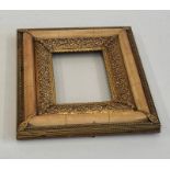 Antique brass and ivory picture frame good condition 17cm by 15cm