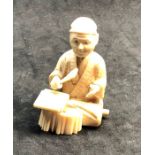 Early 20th century Signed Japanese ivory figure measures approx height 69cm