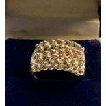 9ct gold gents ring weight 6.4g