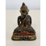 Small gilded bronze Buddha mesures approx 10cm tall