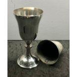 Large dutch silver and metal pull put liner interior full Dutch silver hallmarks measures approx 20