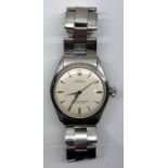 Rolex oyster perpetual chronometer gents wristwatch stainless steel circa 1960