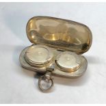 Silver double sovereign case chester silver hallmarks