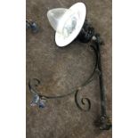 Wrought iron outside wall lights