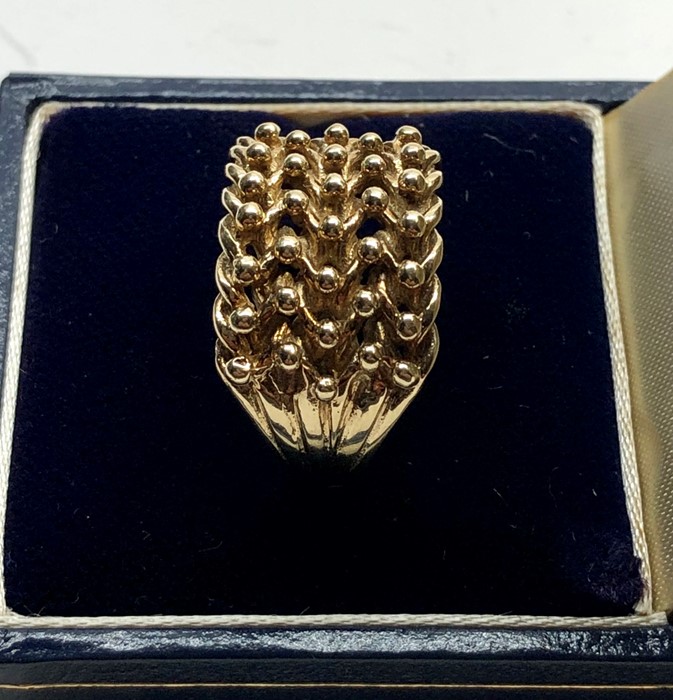 9ct gold gents ring weight 6.4g - Image 3 of 5