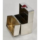 silver hallmarked with enamel heart ladies folding top cigarette case london silver hallmarks makers