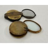 2 19th century antique horn magnifying glasses