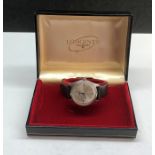 Vintage Longines gents wristwatch watch winds and ticks but no warranty given comes in longines box