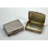 2 silver hallmarked pill boxes