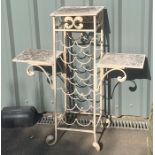 Wrought iron wine rack