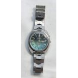 Vintage gents Ricoh automatic wristwatch the watch winds and ticks but no warranty given measures ap