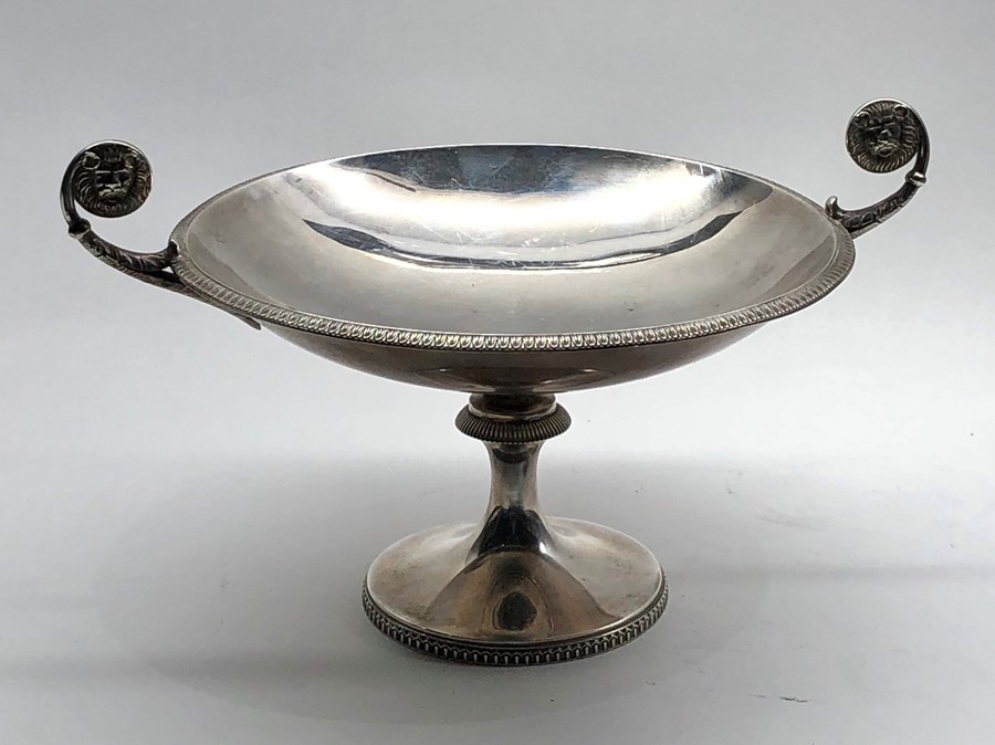 Sheffield silver fruit dish measures approx 20cm wide height 10cm makers james dixon and sons sheffi