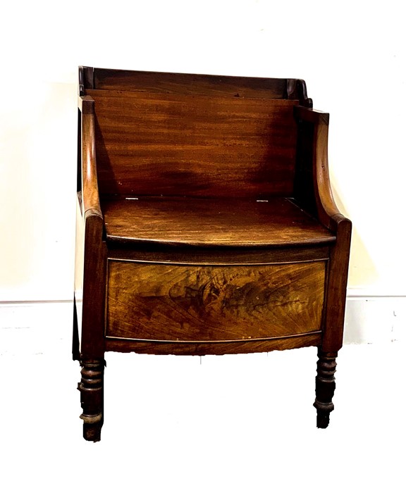 Mahogany victorian commode measures approx height 30" width 23" depth 22"