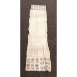 Islamic Turkish hand embroidered towel or scarf