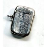 Antique silver match / vesta case Birmingham silver hallmarks