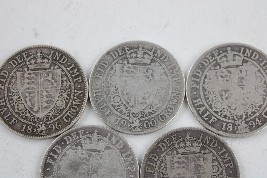 6 x British Victorian half crown silver coin(82g) - Image 5 of 7