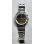 Vintage gents Ricoh automatic wristwatch the watch winds and ticks but no warranty given measures ap