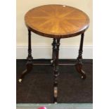 Antique mahogany inlaid table