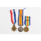 WW1 1915-15 Star trio with original ribbons named SS-17970 Private G.Hadley