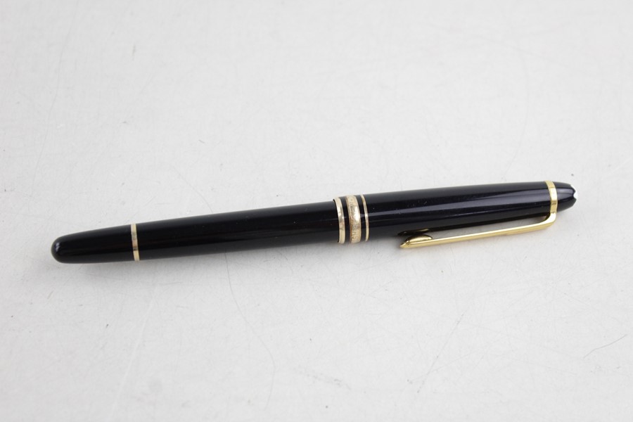 Montblanc Meisterstuck Black fountain pen with 14ct white gold nib - Image 6 of 6