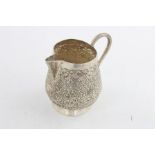 Vintage .925 Sterling Silver ornate cream jug with floral detailing