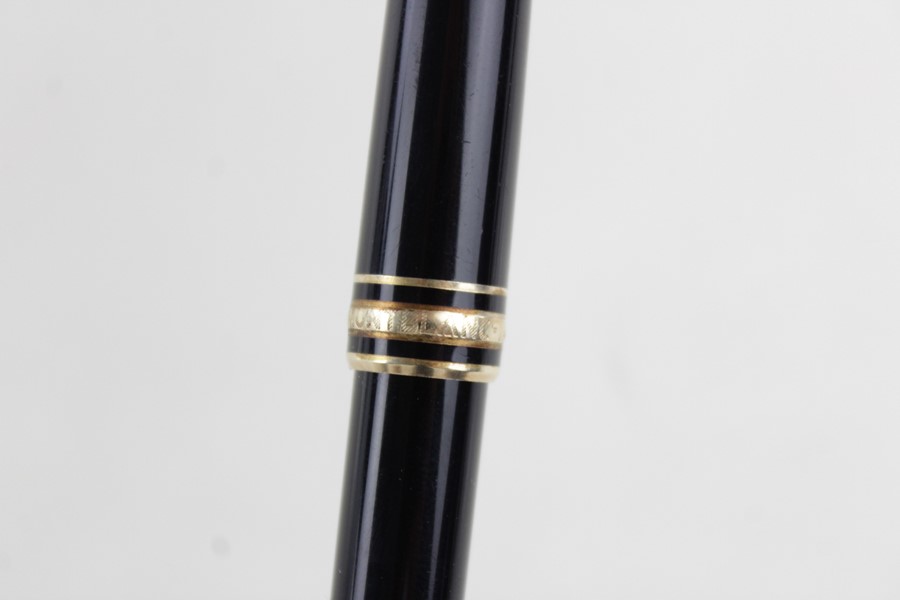 Montblanc Meisterstuck Black fountain pen with 14ct white gold nib - Image 5 of 6