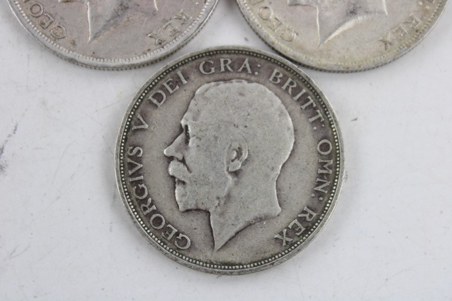 6 x British George V half crown silver coins (84g) - Image 4 of 7