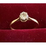 Vintage gold and diamond ring